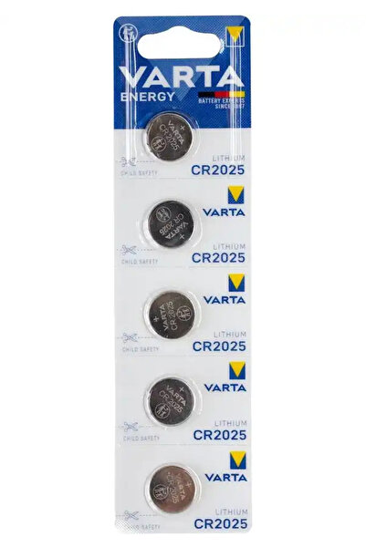 Varta CR2025 3V Lityum Düğme Pil 5'li Paket