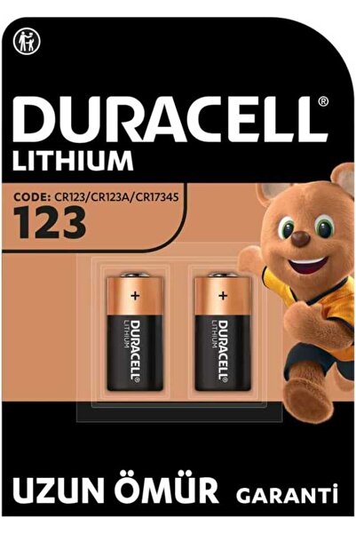 Duracell CR123A 3V Lityum Pil 2'li Paket2 Pil 3V (CR15H270)