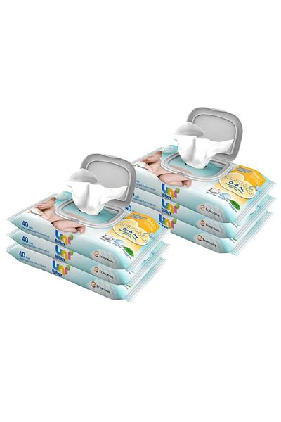 Uni Baby Newborn Wet Towel Wipes 6x40 Total 240 Sheets
