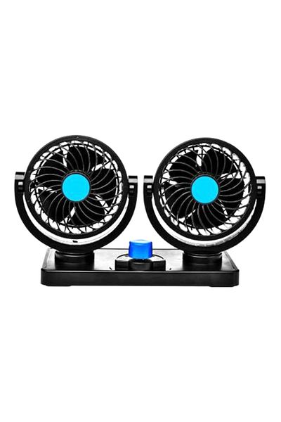 Generic 360 Degree Rotating Car Fan 140456 Black