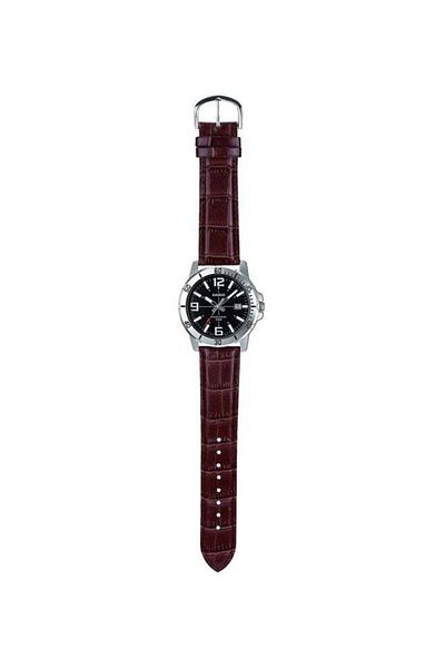 Casio Enticer Men's Water Resistant Analog Watch, MTP-VD01L-1BVUDF - 49 mm - Brown