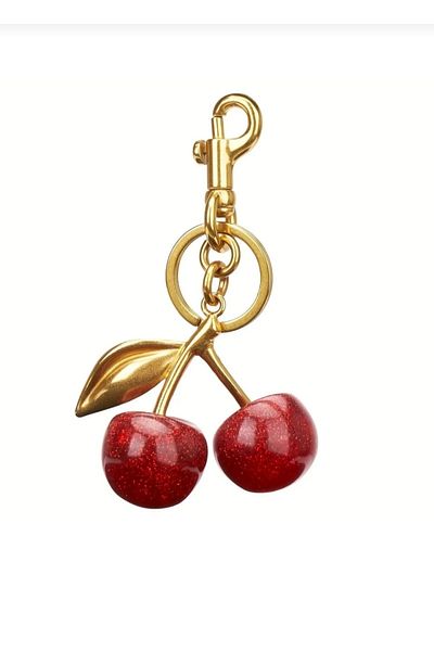 ganispe Big Red Cherry Keychain, Bag Ornament, Charm / Keychain
