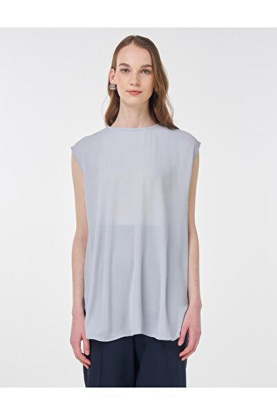 Kayra Crew Neck Basic T-Shirt Light Blue