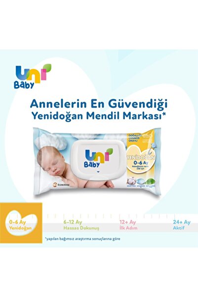 Uni Baby Yenidoğan Islak Mendil 14 X 40