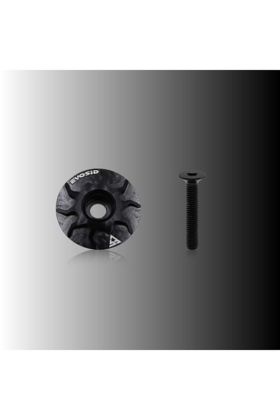 Choice black EVOSID Bicycle Headset Cap MTB Road Bike Stem Headset Top Cap Cover CNC with Screw for 28.6mm