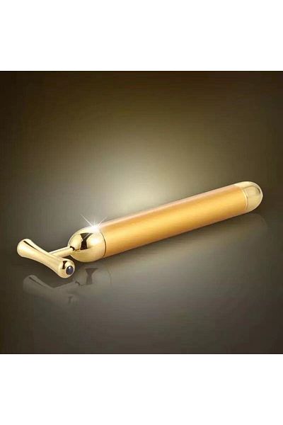 Choice Gold Beauty Bar 24k Electric Face Slimming Rod Golden Stick T Shaped Facial Massager Tightening Skin