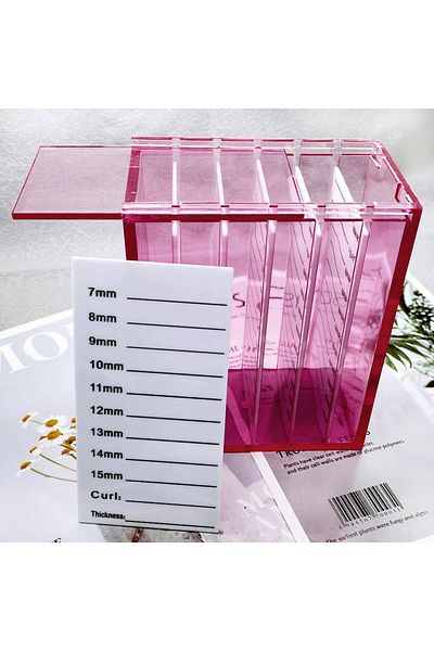 Choice Pink 5 Layers Acrylic Pallet Lash Organizer Holder Eyelash Extensions Storage Box Display Stand Make
