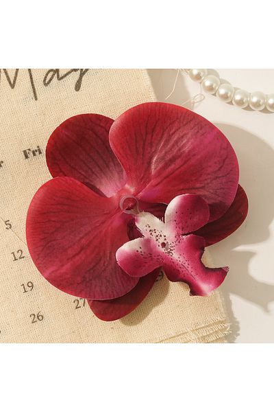 Choice 10pcs Red 5/10pcs Phalaenopsis Artificial Butterfly Orchid 9.5CM Fake Flowers Heads Wedding Decorati