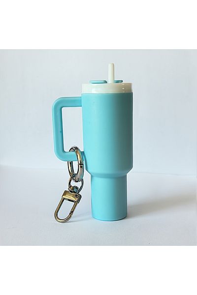 YTYIN E Mini Cup Keychain Keychain for Lip Balm Cute Tumbler Key Ring Handbag Charms Key Ring for Stanley.
