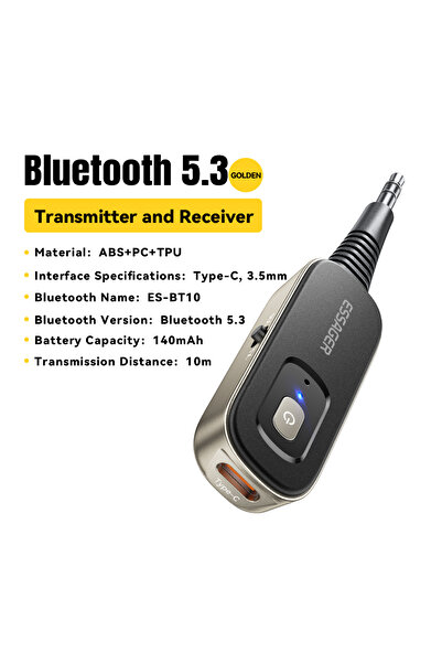 Choice جهاز إرسال واستقبال لاسلكي 2 في 1 من Essager بلون الشمبانيا الذهبي مزو...