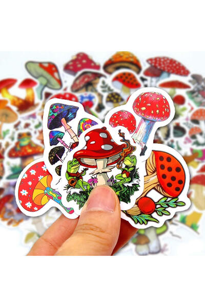 Choice1 100 قطعة 10/50/100 قطعة ملصقات فطر كاواي ألعاب ملصقات كرتونية لطيفة ل...