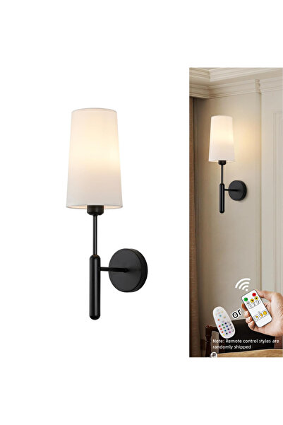 Choice مصباح حائط يعمل بالبطارية قابلة لإعادة الشحن بدون أسلاك مع جهاز تحكم عن بعد - عبوة واحدة - طقم من قطعتين