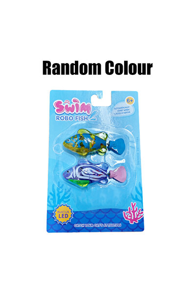 Choice لعبة قطط جديدة بألوان عشوائية، قطعتان، روبوت سباحة تفاعلي LED، ألعاب س...