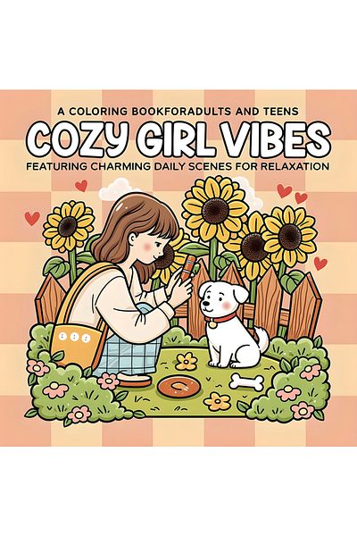 Choice COZY GIRL VIBES Bold-easy Patterns Coloring Book for Adults Cute Drawing Book Perfect Gift for Pa...