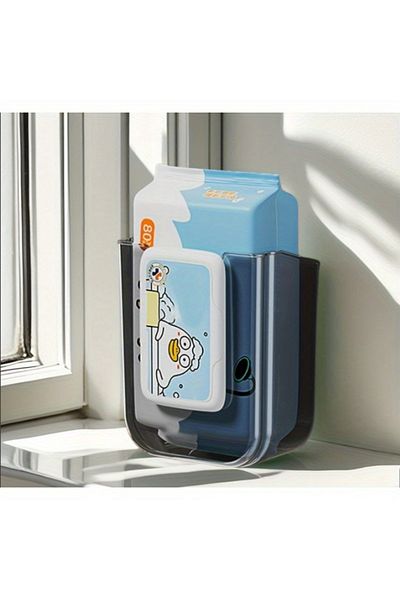 Choice grey Wet wipe box Wall Mounted Wipe Tissue Organiser Box Self-Adhesive Paper Towel Dispenser for Kit
