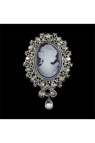 Choice 15XD031 دبوس رأس منقوش مزين بأحجار الراين الكريستالية القوطية العتيقة ...