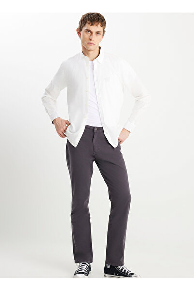 WRANGLER Pantaloni chino pentru bărbați, cu talie normală, drepti, negri W121...