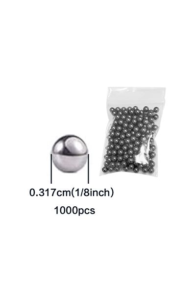 Choice 1000pcs-3.175mm 600Pcs, 6 Size 1/4" - 3/32" Sae Precision Chrome Steel Assorted Loose Bicycle Bearin