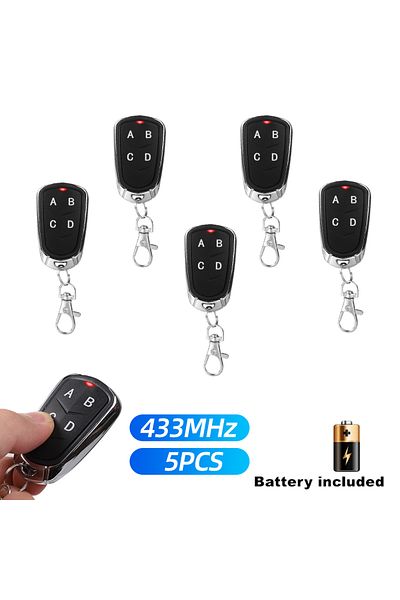 Choice 5PCS 5/10pcs 433MHz Remote Control Electric Gate Garage Door Opener Remote Control Duplicator Fixed