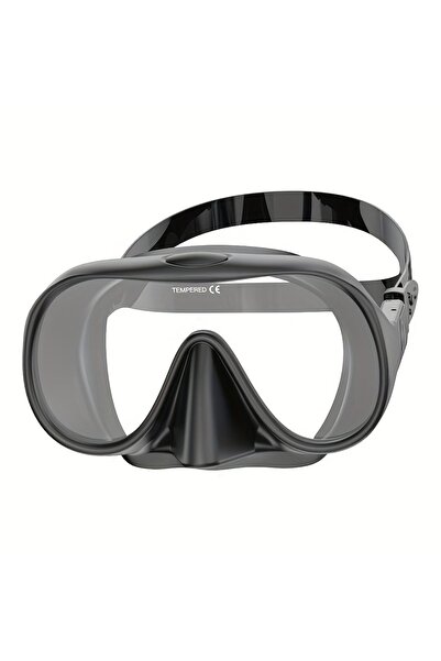 Choice قناع غوص أسود بدون إطار، رؤية بانورامية عالية الدقة، رؤية واسعة للغاية...