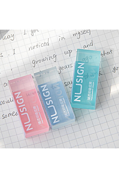 choice2 مجموعة مختارة من 3 قطع ممحاة شفافة جميلة للأطفال من إن سيمبليسيتي، مم...