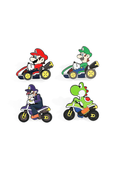 Choice XZ2600 4 قطع دبابيس مينا لطيفة من لعبة ماريو الكرتونية للنساء دبابيس ي...