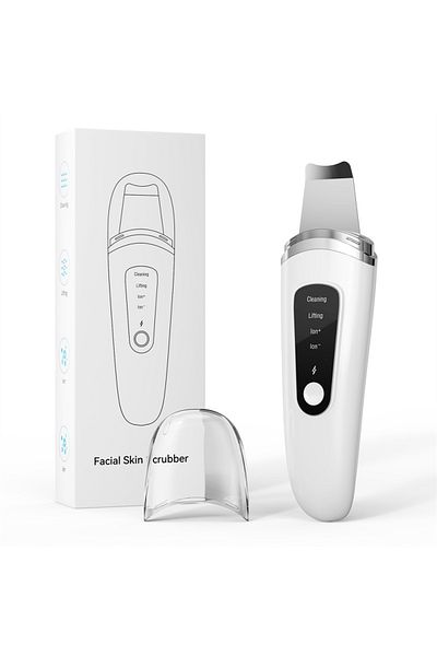 SUNUO WHITE Ultrasonic Skin Scrubber Face Spatula Facial Skin Exfoliator Scraper and Blackhead Remover Por