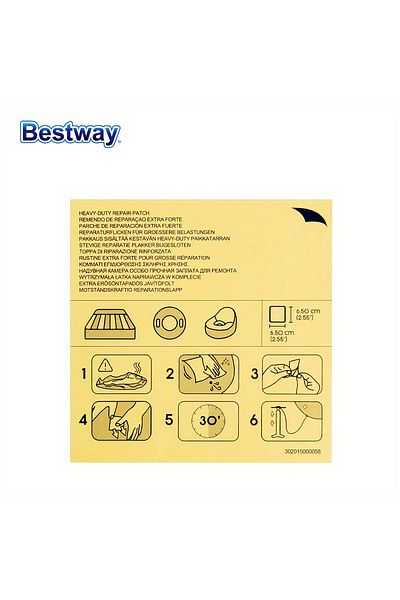 Choice Yellow Bestway62068 10 Piece Underwater Adhesive Repair Patch, Swimming Pool Patch Repair Kit, Pool