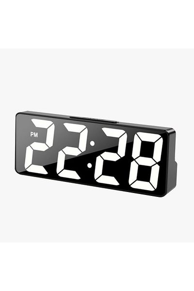 Choice Black Multi-function Digital Alarm Clock Temperature Date Alarm Snooze Sound Control Night Mode Desk