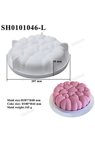 Choice قوالب كيك سيليكون بتصميم قلب أو وردة رومانسية SH0101046-L، قوالب كيك م...