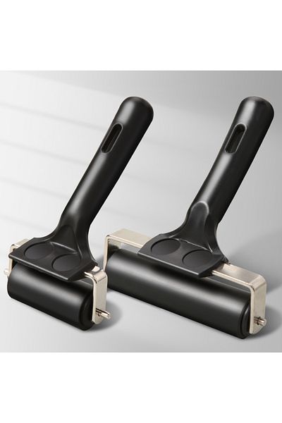 Choice 2 pcs 2pcs Rubber Roller Brayer Rollers Hard Rubber 4/2.2 Inch for Ink,Stamping Texture Craft,for Pr