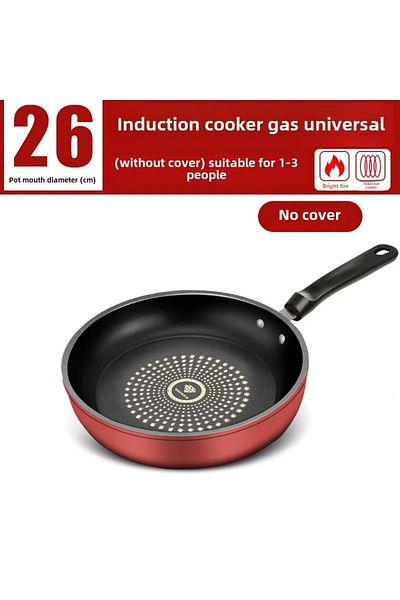 Choice 26cm Pan New Crystal Diamond Non-stick Pan With Lid Multi-functional Frying Pan Iron Easy To Clean K