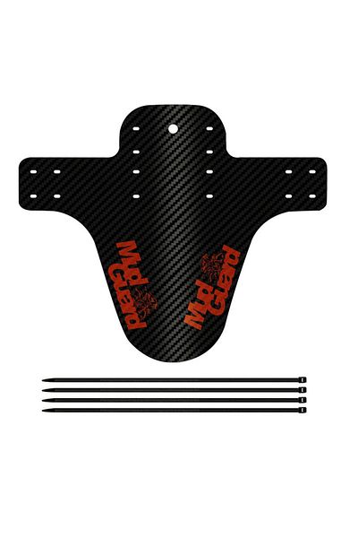Choice WZH-Orange Bicycle Fenders Carbon Fiber Front Rear MTB Road Bike Tire Wings Mud Guard Bicycle Tire W
