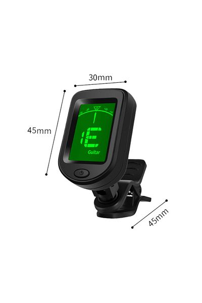 Choice black Universal Guitar Tuner Rotatable Clip-on Tuner LCD Display Tuner for Chromatic Acoustic Guitar
