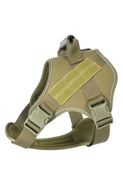 Choice M green Tactical Dog Harness Pet Doberman Pinscher Pet Training Vest Dog Harness for Small Medium La