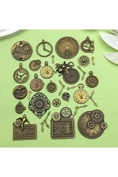 Choice دلايات الساعات - 31 قطعة عشوائية من سبائك البرونز العتيق وهيكل عظمي عل...