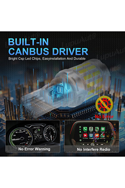 Choice T15 قطعتان 6000K أبيض NLpearl قطعتان T15 LED مصباح W16W LED Canbus بدون خطأ فائق السطوع 4014 SMD 921 91