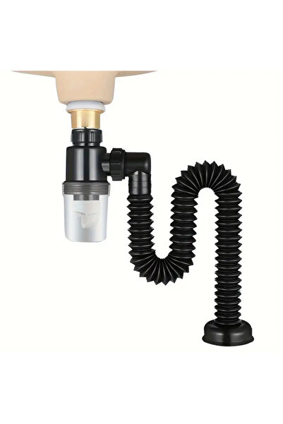 Choice 1pc Universal Easy-Fit P-Trap: Leak-Proof, Expandable Sink Drain Set f...