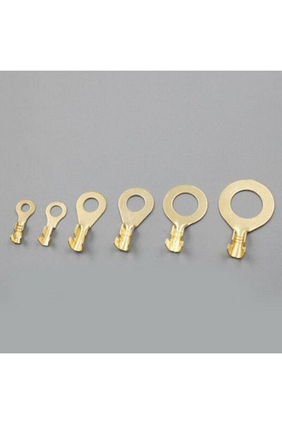 Choice Gold Gold Insulated Copper Ring Crimping Terminal Wire Connector Electrical Kit Waterproof Round Gro