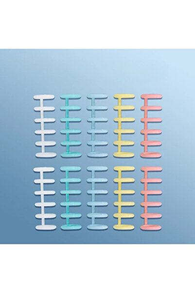 Choice 10pcs Macaron color 6 Holes Loose Leaf Binder Ring 10pcs Scrapbooking ...