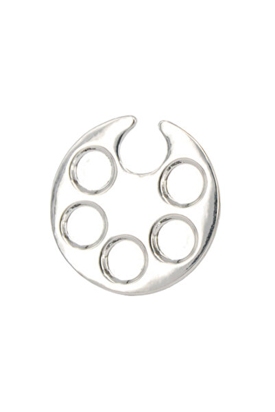 Choice1 لوحة ألوان أظافر دائرية صغيرة بتصميم بصمة قدم لطيفة لخلط ألوان الأكري...