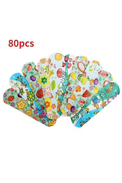 Choice Without box 80 Pieces 100pcs Cartoon Animal Pattern Waterproof Hemostasis Kids Band Aid Stickers Adh