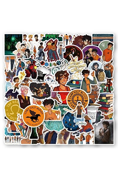 Choice1 60 قطعة من ملصقات الرسوم المتحركة لفيلم بيرسي جاكسون، ملصقات جرافيتي ...