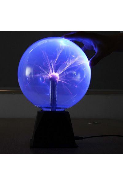 Choice Only Touch Sensitive 3inch Blue -USB Magic Plasma Ball Lamp Touch Glass LED Night Light Atmosphere L