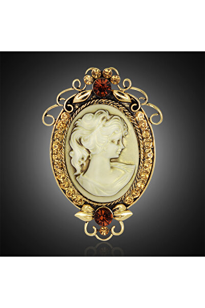 Choice 16BC056 دبوس رأس نقش من الكريستال القوطي العتيق مرصع بأحجار الراين للن...