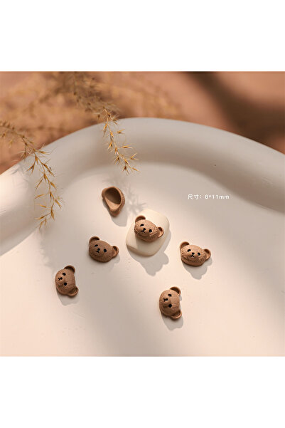 NAILFYOU 5 قطع 5 قطع 3D أزياء Kawaii القهوة Maillard سلسلة مسمار الفن سحر سبا...