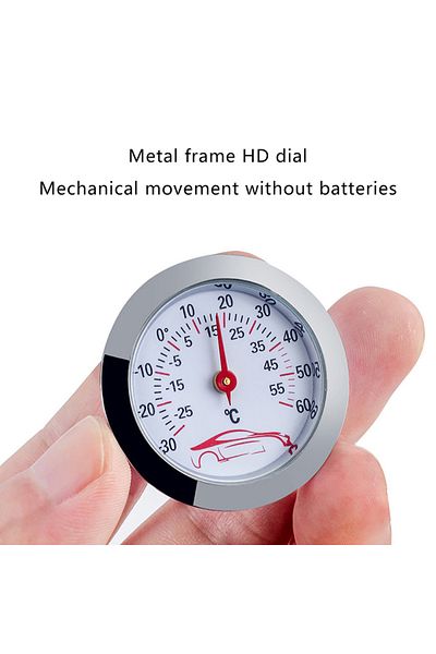 Choice 1pc Mini Car Dashboard Thermometer Portable Vehicle Thermometer Round Temperature Gauge Meter Car Ho