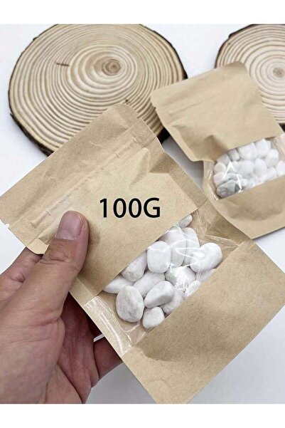 Choice 100 جرام 100/300/500 جرام حصى بيضاء أحجار زخرفية للنباتات - صخور نهرية...