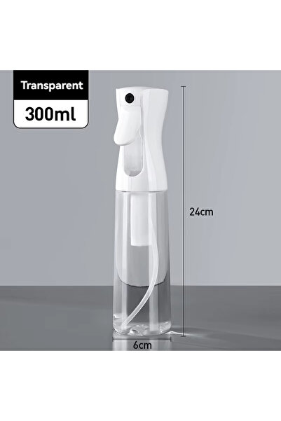 Choice زجاجات رش مستمرة بيضاء لتصفيف الشعر، زجاجة رش بالضغط، قابلة لإعادة الت...