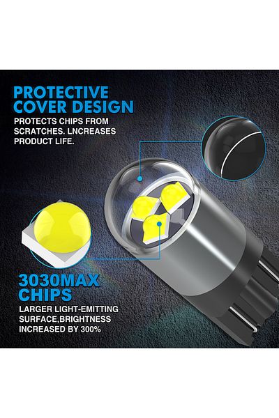 Choice أبيض NAO 2x W5W LED T10 12 فولت 194 168 5W5 6500K أبيض 2525 رقائق لباب السيارة الداخلي الجانبي التلقائي